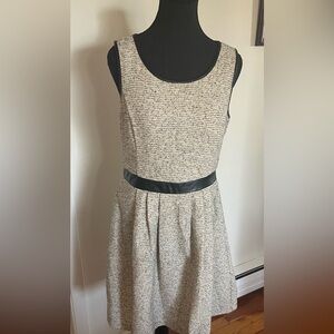 Ricki's Cream and Black Tweed Mini Dress